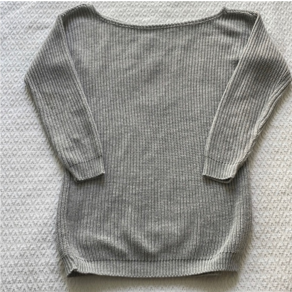 Missguided sweater S gray off the shoulder